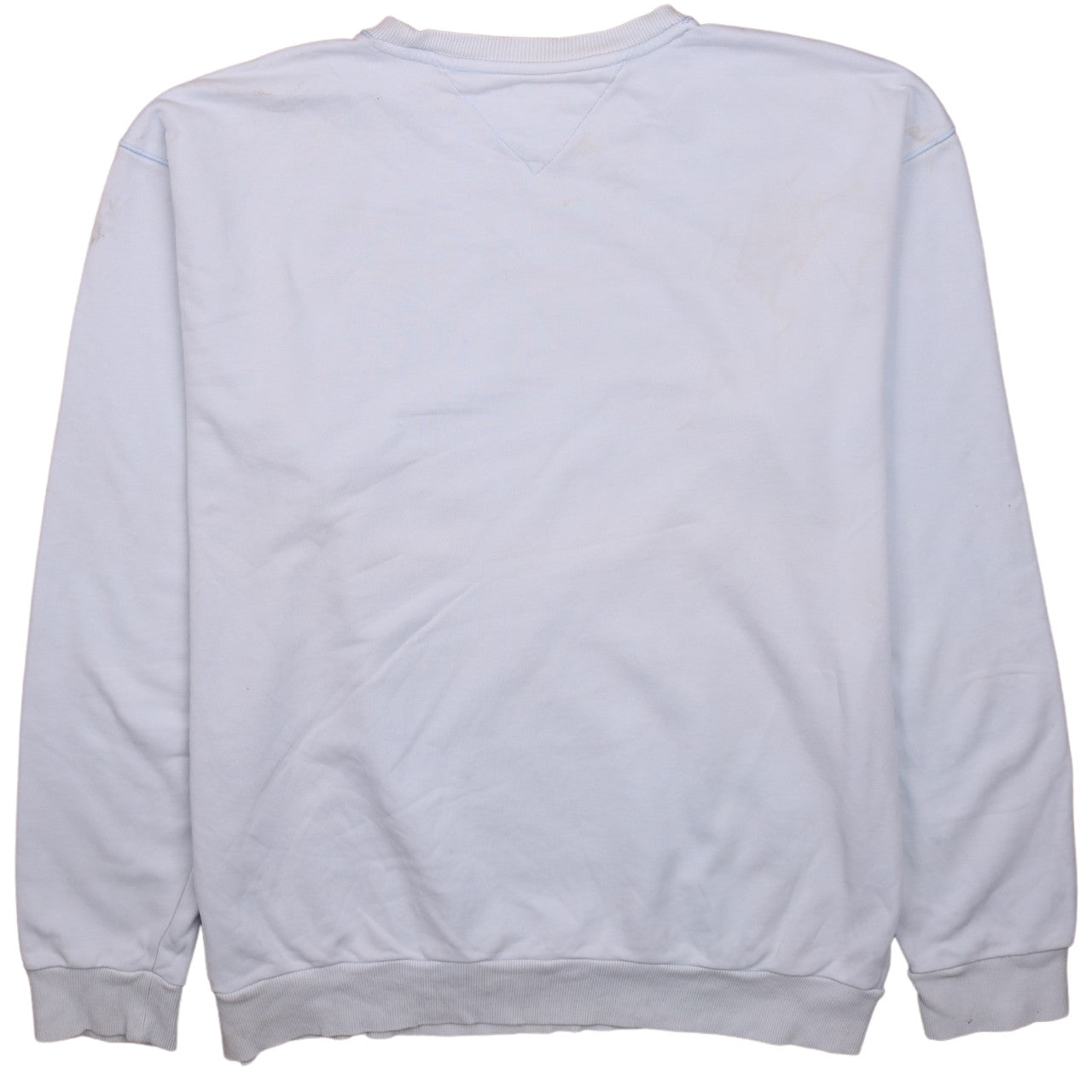 Tommy Hilfiger Men White XL Pullover Sweatshirt Classic Crew Neck