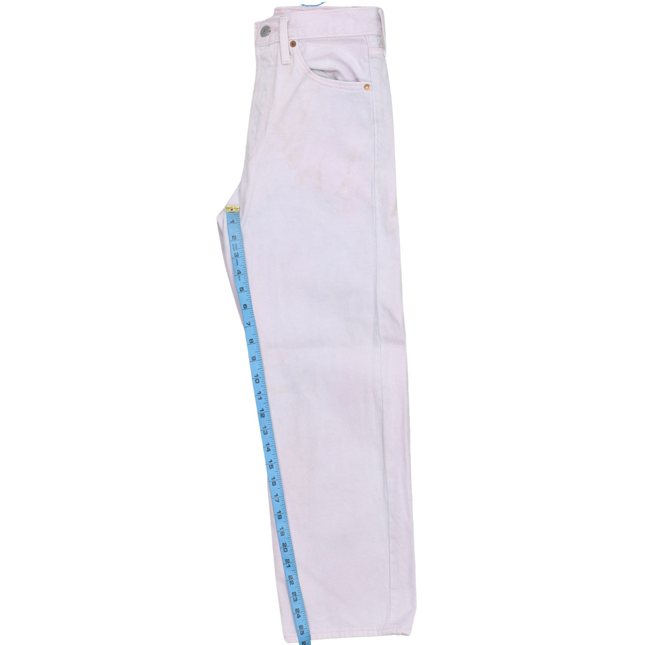 Levi's Women's Pink Ribcage Straight Ankle Jeans Size 27