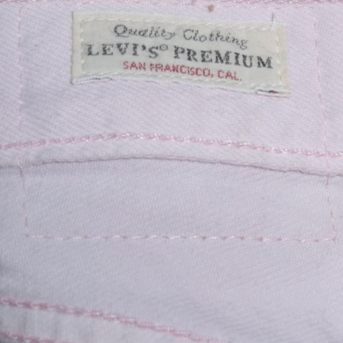 Levi's Women's Pink Ribcage Straight Ankle Jeans Size 27