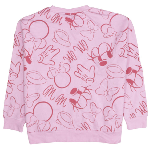 Disney Primark Women Pink Minnie Mouse Pullover Sweatshirt 2XL