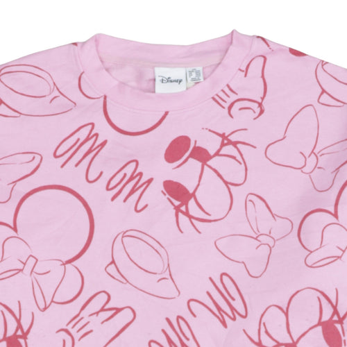 Disney Primark Women Pink Minnie Mouse Pullover Sweatshirt 2XL