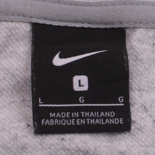 Nike Men's Grey 1/4 Zip Pullover Sweatshirt Size L Regular Fit