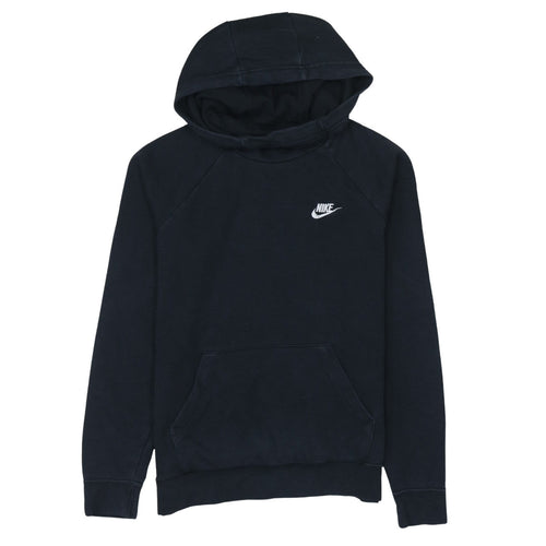 Nike Men's Black Pullover Hoodie Small Regular Fit Logo Fleece
