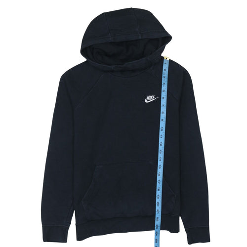 Nike Men's Black Pullover Hoodie Small Regular Fit Logo Fleece