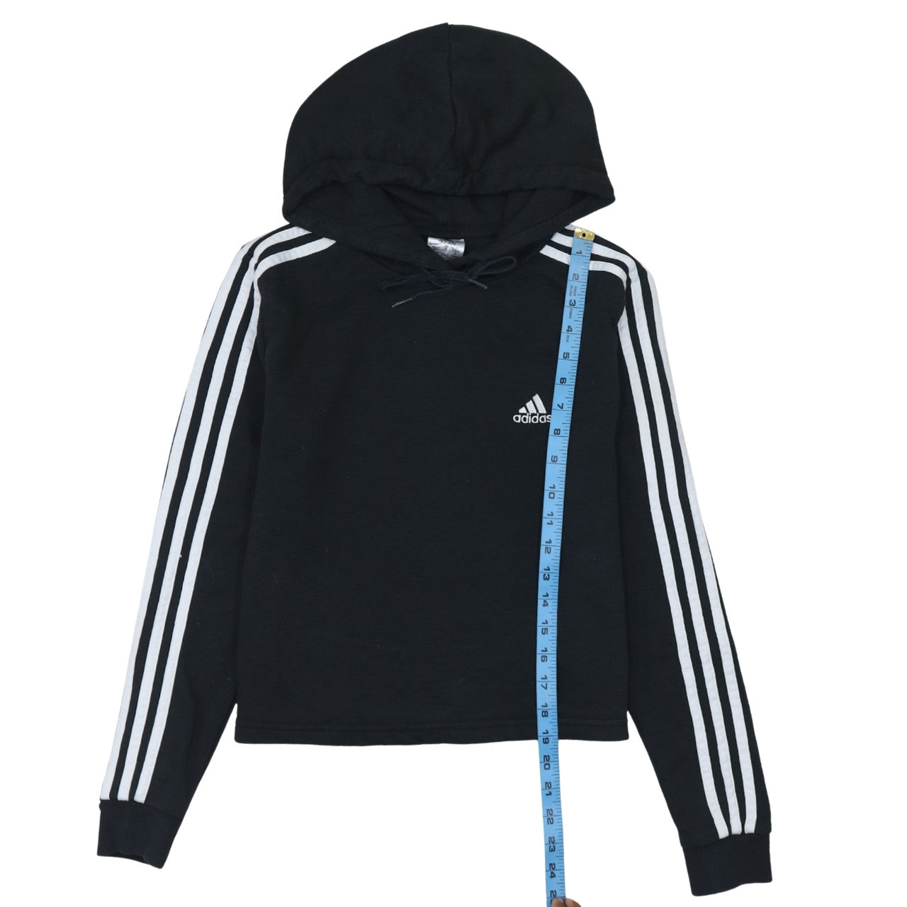 Adidas Womens Black Hoodie Size Small Pullover Hooded Sweatshirt