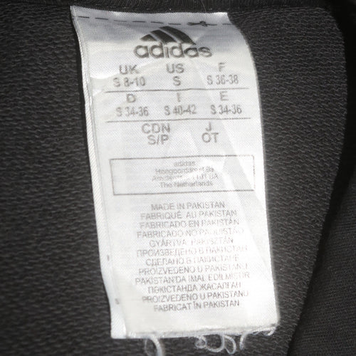 Adidas Womens Black Hoodie Size Small Pullover Hooded Sweatshirt