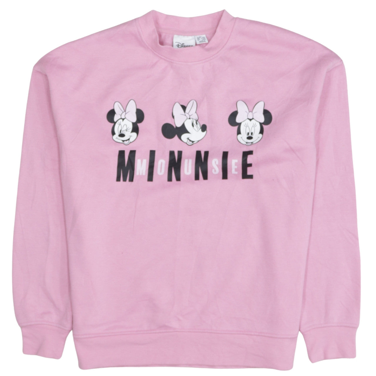 Disney Primark Women Pink Minnie Mouse Pullover Sweatshirt XS