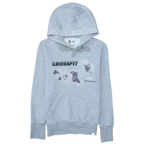 Reebok CrossFit Women's Grey Pullover Hoodie XS Athletic Fit