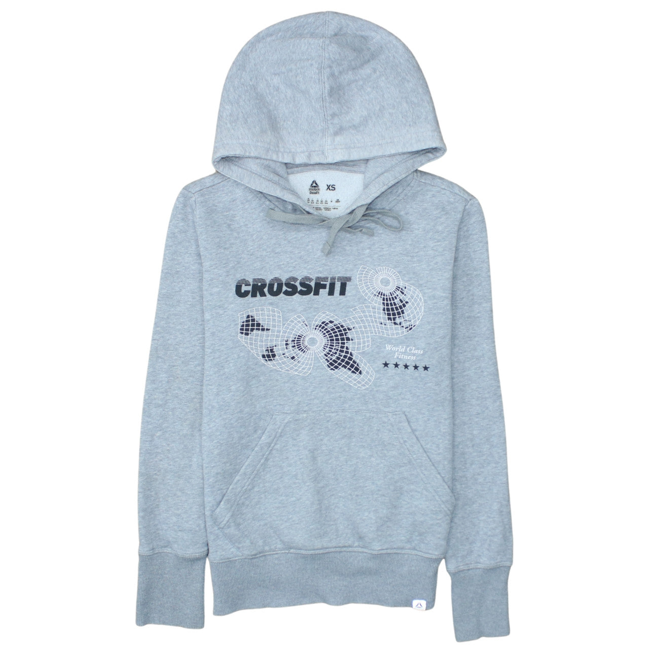 Reebok CrossFit Women's Grey Pullover Hoodie XS Athletic Fit