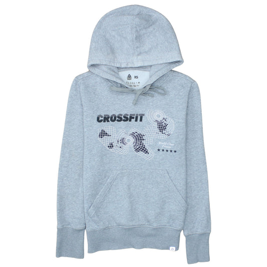 Reebok CrossFit Women's Grey Pullover Hoodie XS Athletic Fit