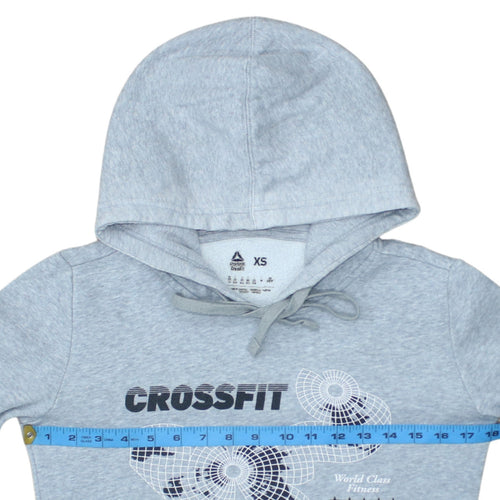 Reebok CrossFit Women's Grey Pullover Hoodie XS Athletic Fit