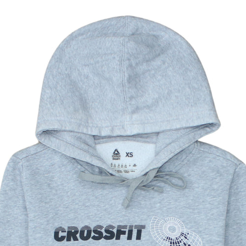Reebok CrossFit Women's Grey Pullover Hoodie XS Athletic Fit