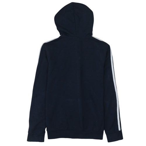 Adidas Womens Navy Full Zip Hoodie Size S 8-10 Hooded Sweatshirt