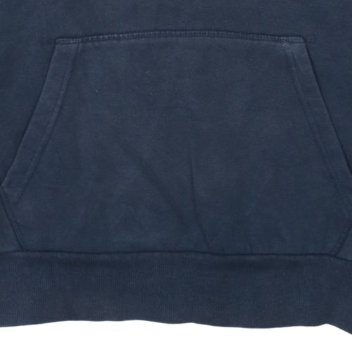 Ellesse Mens Blue Pullover Hoodie XS Logo Fleece Sweatshirt