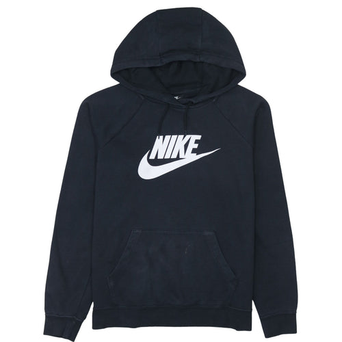 Nike Men's Black Pullover Hoodie L Graphic Logo Sportswear