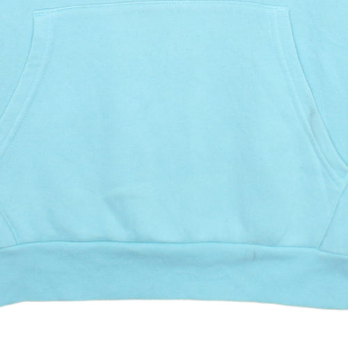 Champion Girls Blue Pullover Hoodie 11-12 Years Logo Fleece Sweatshirt
