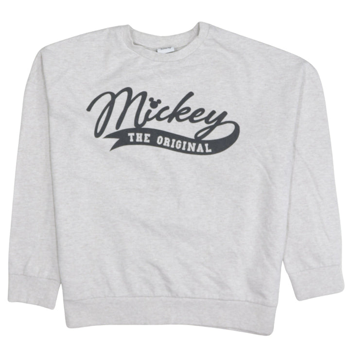 Disney Women's Grey Mickey Original Pullover Sweatshirt UK 14
