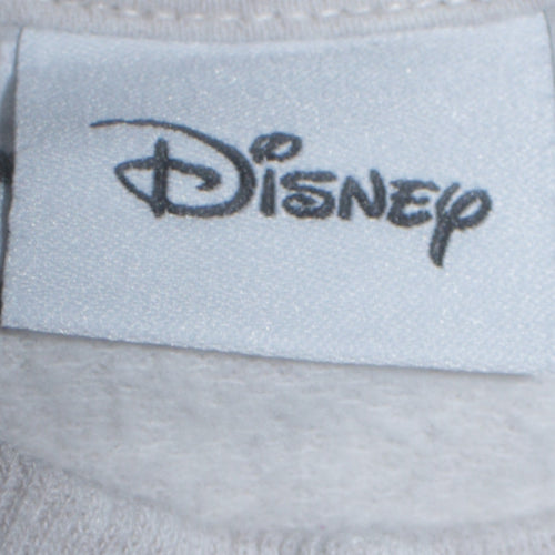 Disney Women's Grey Mickey Original Pullover Sweatshirt UK 14
