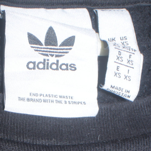 Adidas Men's Black Crew Neck Pullover Sweatshirt XS