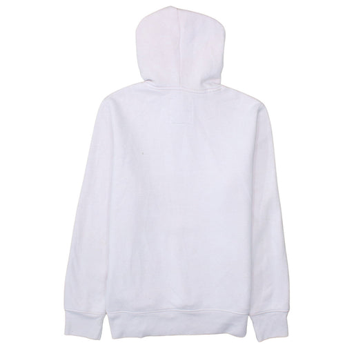 Hollister Womens White Pullover Hoodie Small Cotton Blend Casual