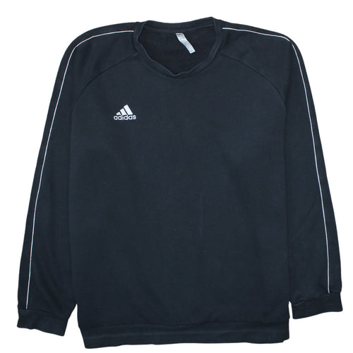 Adidas Men's Black 2XL Pullover Crew Neck Fleece Sweatshirt