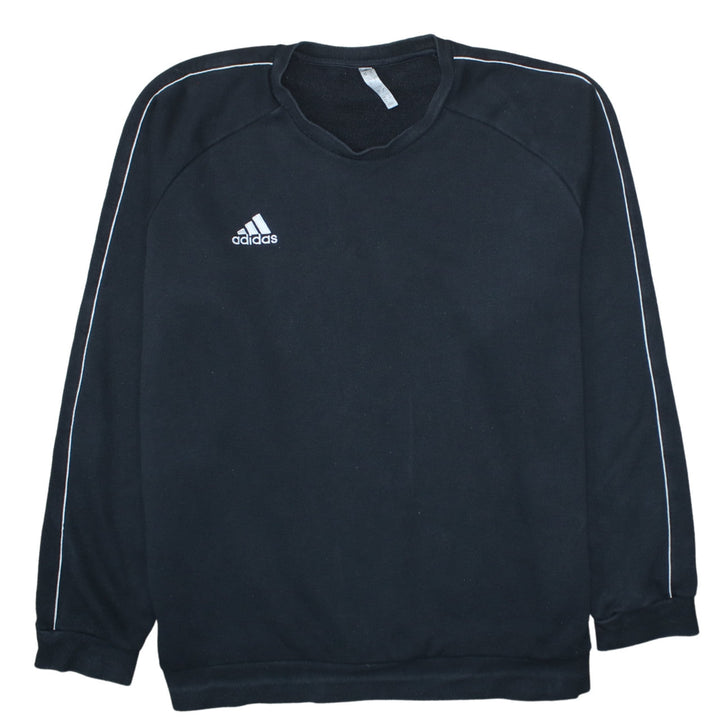 Adidas Men's Black 2XL Pullover Crew Neck Fleece Sweatshirt