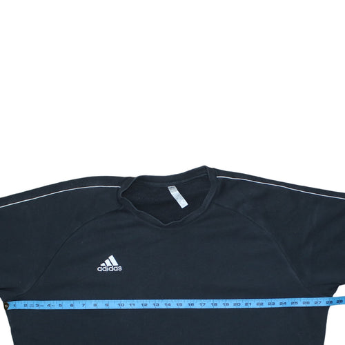 Adidas Men's Black 2XL Pullover Crew Neck Fleece Sweatshirt