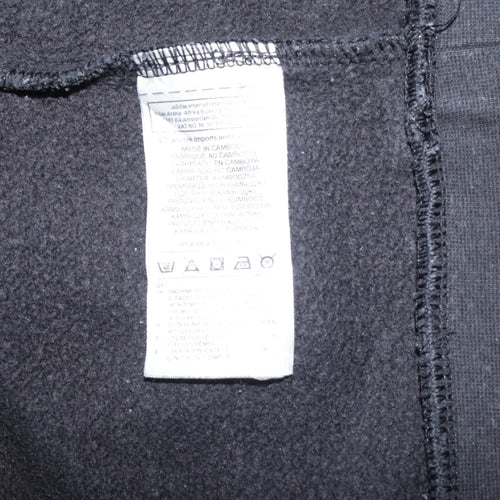 Adidas Men's Black 2XL Pullover Crew Neck Fleece Sweatshirt