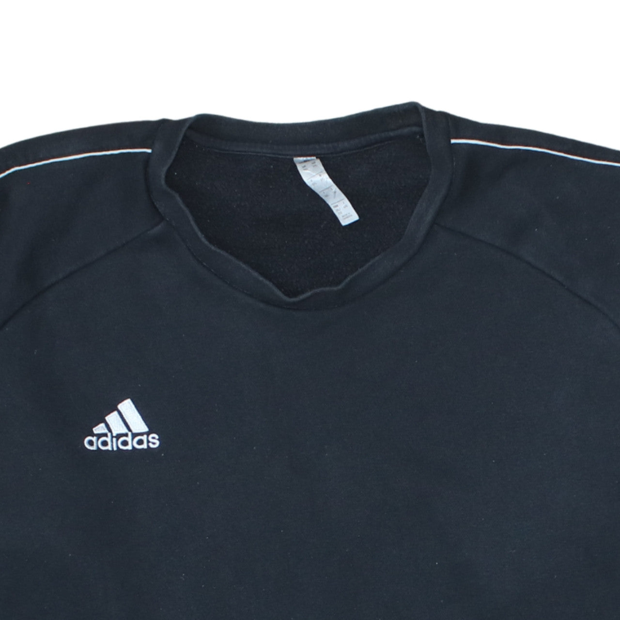 Adidas Men's Black 2XL Pullover Crew Neck Fleece Sweatshirt