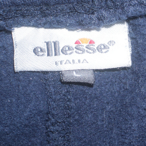 Ellesse Men Blue L Sweatpants Fleece Casual Trousers