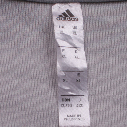 Adidas Men’s Grey XL 1/4 Zip Pullover Sweatshirt CESA Training Top