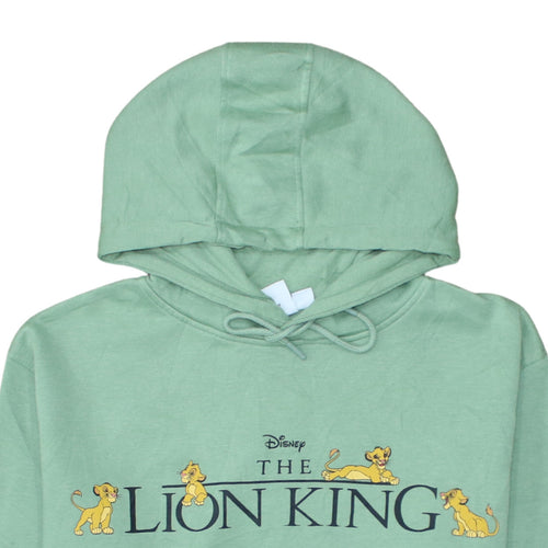 Primark Disney Women's Green The Lion King Hooded Pullover Sweatshirt M 12/14