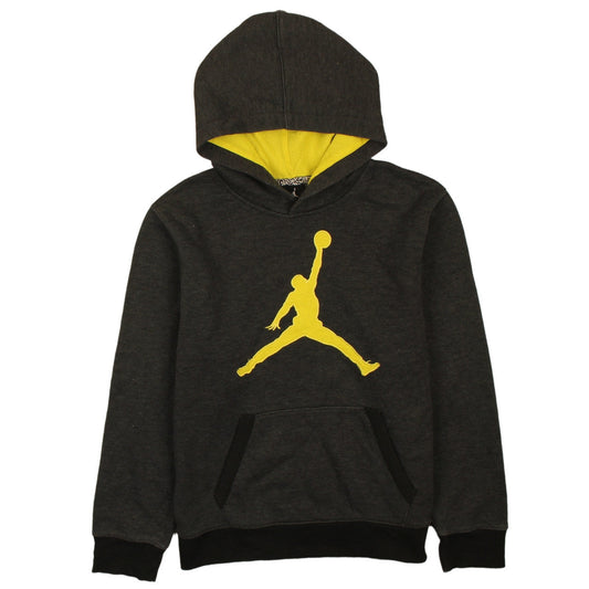 Jordan Boys Black Yellow Pullover Hoodie XL 13-15 Years Graphic Print
