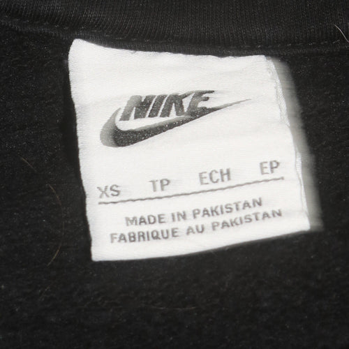 Nike Mens Black XS Pullover Hoodie Sportswear Graphic Sweatshirt