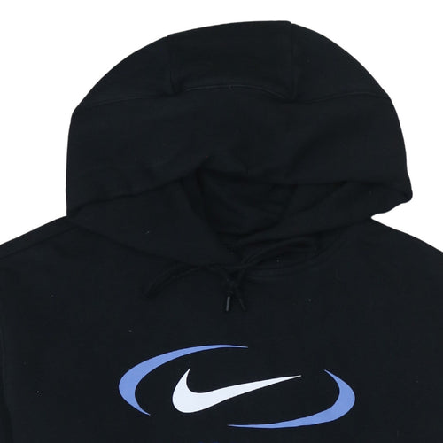 Nike Mens Black XS Pullover Hoodie Sportswear Graphic Sweatshirt