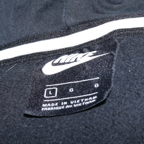 Nike Men's Black Full Zip Fleece Hoodie L Sportswear