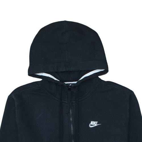 Nike Men's Black Full Zip Fleece Hoodie L Sportswear
