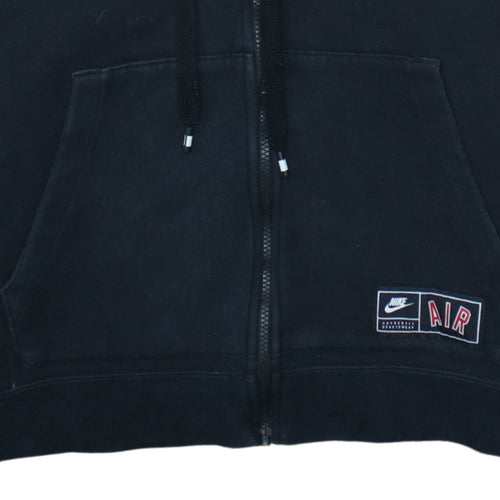 Nike Men's Black Full Zip Fleece Hoodie L Sportswear