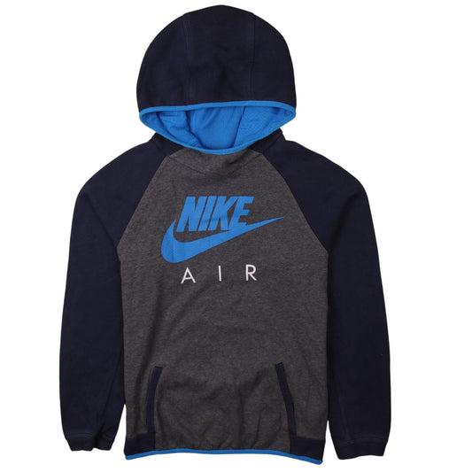 Nike Boys Grey & Navy Pullover Hoodie XL 13-15 Years Graphic Print