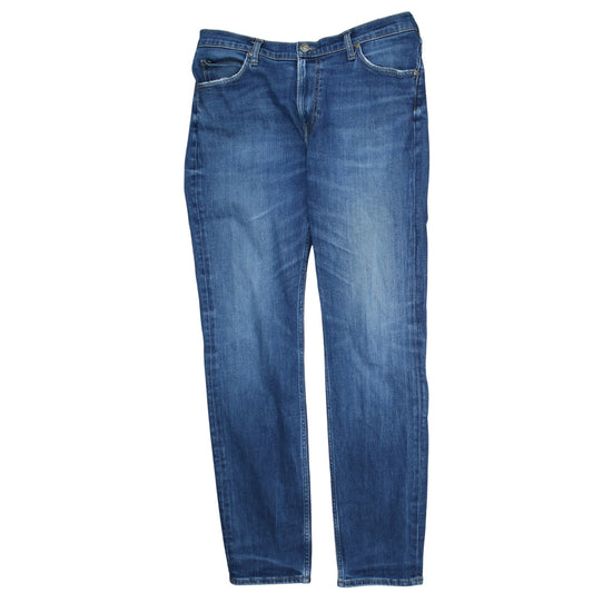 Lee Men's Blue Rider Straight Leg Jeans W36 L34 Regular Fit