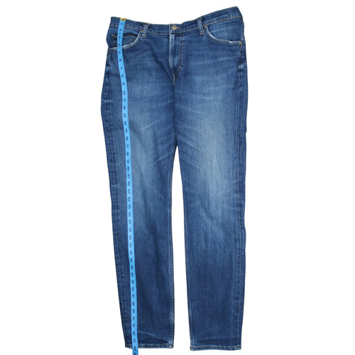 Lee Men's Blue Rider Straight Leg Jeans W36 L34 Regular Fit
