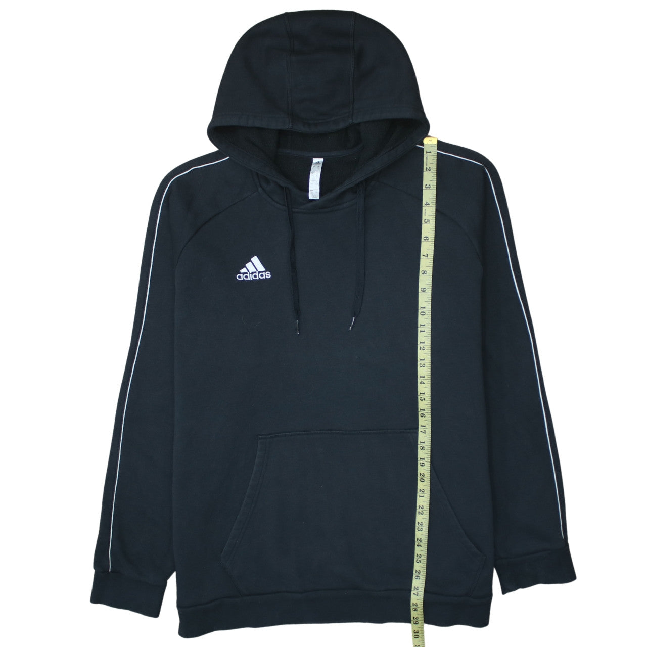 Adidas Mens Black 2XL Pullover Fleece Hoodie Sportswear