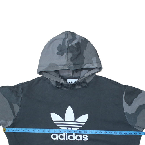 Adidas Mens Black XL Camouflage Sleeve Pullover Hoodie