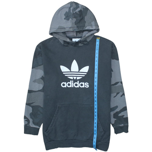 Adidas Mens Black XL Camouflage Sleeve Pullover Hoodie