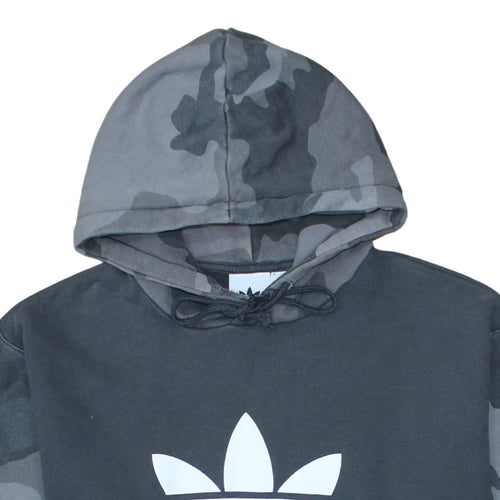 Adidas Mens Black XL Camouflage Sleeve Pullover Hoodie