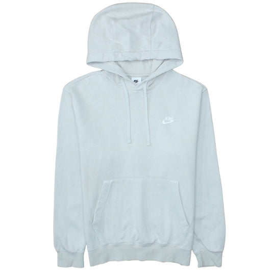 Nike Womens Light Blue Pullover Hoodie Small Cotton Blend