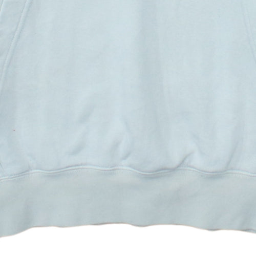 Nike Womens Light Blue Pullover Hoodie Small Cotton Blend