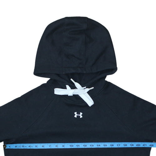 Under Armour Men's Black M Pullover Hoodie with Logo Pocket