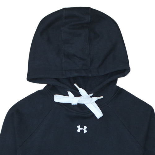 Under Armour Men's Black M Pullover Hoodie with Logo Pocket