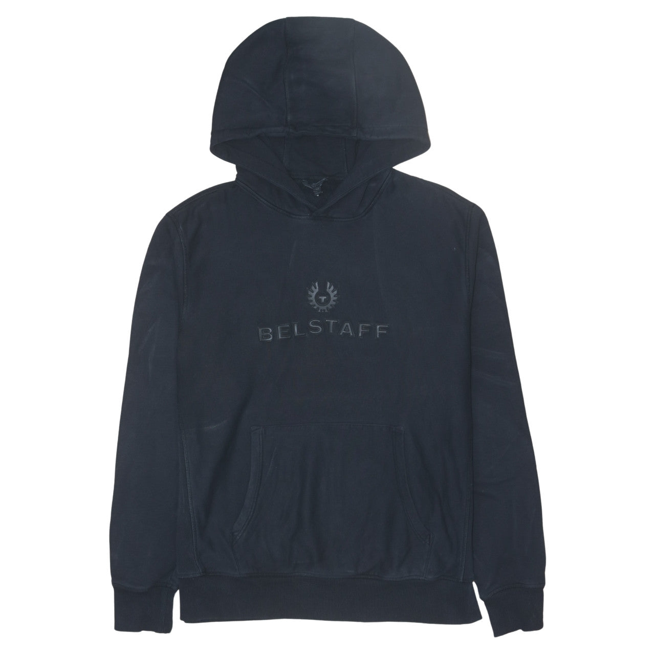Belstaff Men’s Black 2XL Pullover Hoodie Logo Fleece Top